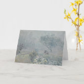 Alfred Sisley – 霧、ボイシン カード (黄色い花)