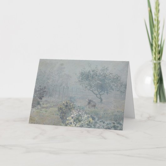 Alfred Sisley – 霧、ボイシン カード (正面)