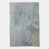 Alfred Sisley – 霧、ボイシン キッチンタオル (縦)