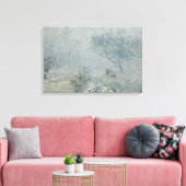 Alfred Sisley – 霧、ボイシン キャンバスプリント (インサイチュ (リビング))