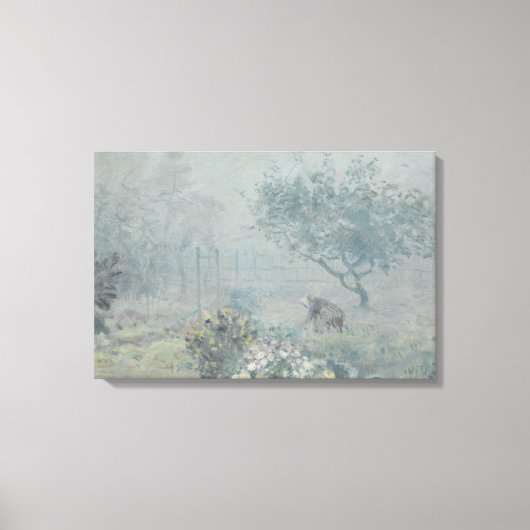 Alfred Sisley – 霧、ボイシン キャンバスプリント (正面)
