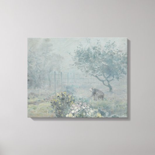 Alfred Sisley – 霧、ボイシン キャンバスプリント (正面)