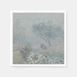 Alfred Sisley – 霧、ボイシン スタンダードカクテルナプキン