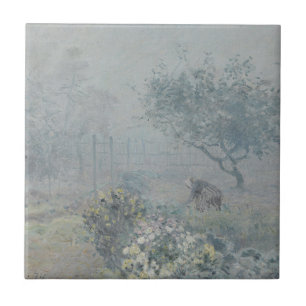 Alfred Sisley – 霧、ボイシン タイル