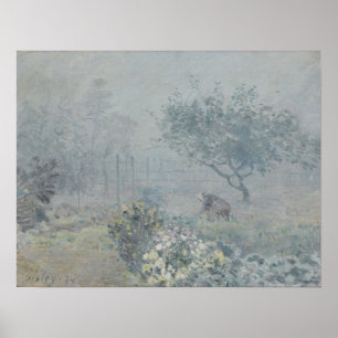 Alfred Sisley – 霧、ボイシン ポスター