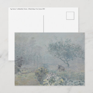 Alfred Sisley – 霧、ボイシン ポストカード