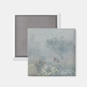 Alfred Sisley – 霧、ボイシン マグネット (正面/裏面)