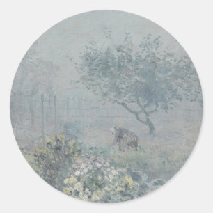 Alfred Sisley – 霧、ボイシン ラウンドシール