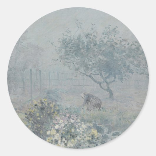 Alfred Sisley – 霧、ボイシン ラウンドシール (正面)