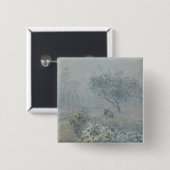 Alfred Sisley – 霧、ボイシン 缶バッジ (正面&裏面)
