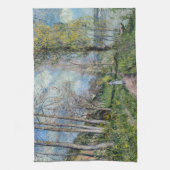 Alfred Sisley - Banks of the Seine at By キッチンタオル (縦)