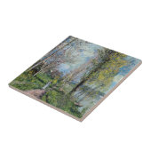 Alfred Sisley - Banks of the Seine at By タイル (側面)