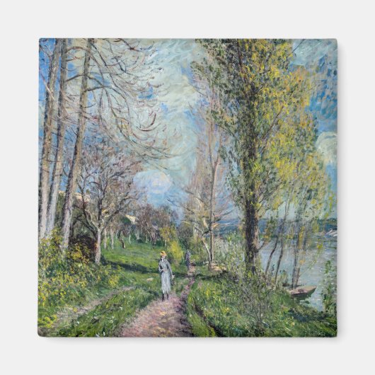Alfred Sisley - Banks of the Seine at By マグネット (正面)