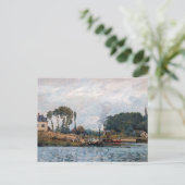 Alfred Sisley - Boats at the Lock at Bougival ポストカード (スタンド正面)
