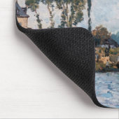 Alfred Sisley - Boats at the Lock at Bougival マウスパッド (コーナー)