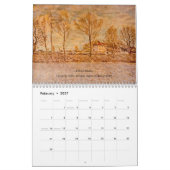 Alfred Sisley - Fine Art Calendar for 2022 カレンダー (2月 2027)
