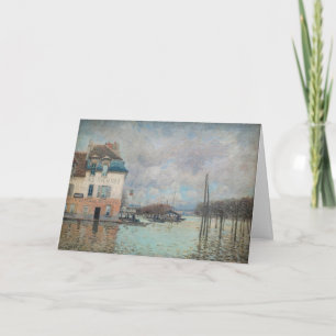 Alfred Sisley - Flood at Port-Marly カード