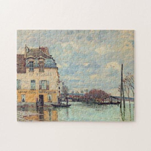 Alfred Sisley - Flood at Port-Marly 1872 ジグソーパズル (横)