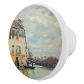 Alfred Sisley - Flood at Port-Marly 1872 セラミックノブ (右)