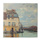 Alfred Sisley - Flood at Port-Marly 1872 タイル (正面)