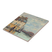 Alfred Sisley - Flood at Port-Marly 1872 タイル (側面)