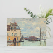 Alfred Sisley - Flood at Port-Marly 1872 招待状 (スタンド正面)