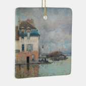Alfred Sisley - Flood at Port-Marly 1876 セラミックオーナメント (右)