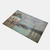 Alfred Sisley - Flood at Port-Marly 1876 ドアマット (アングル)