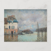Alfred Sisley - Flood at Port-Marly 1876 ポストカード (正面)
