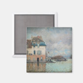 Alfred Sisley - Flood at Port-Marly 1876 マグネット (正面/裏面)