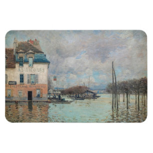 Alfred Sisley - Flood at Port-Marly 1876 マグネット