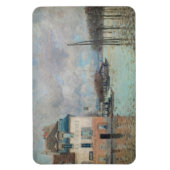 Alfred Sisley - Flood at Port-Marly 1876 マグネット (縦)