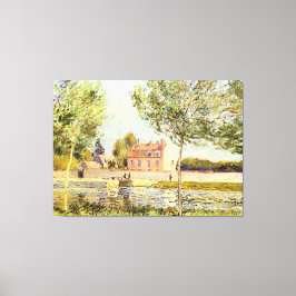 Alfred Sisley Houses on the banks of the Loing キャンバスプリント
