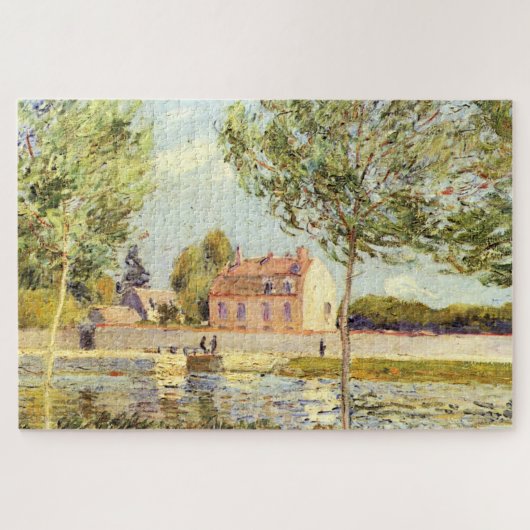 Alfred Sisley Houses on the banks of the Loing ジグソーパズル (横)