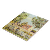 Alfred Sisley Houses on the banks of the Loing タイル (側面)