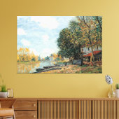Alfred Sisley Morete: The Banks of the River Loing キャンバスプリント (インサイチュ (リビング))