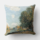 Alfred Sisley Morete: The Banks of the River Loing クッション (裏面)