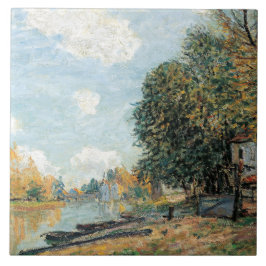 Alfred Sisley Morete: The Banks of the River Loing タイル