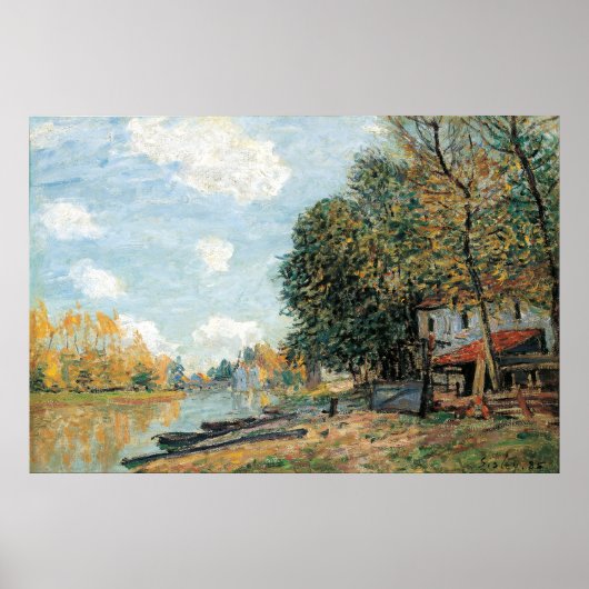 Alfred Sisley Morete: The Banks of the River Loing ポスター (正面)