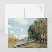 Alfred Sisley Morete: The Banks of the River Loing ポストカード (正面/裏面)