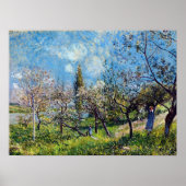 Alfred Sisley Orchard in Spring ポスター (正面)