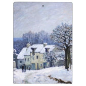 Alfred Sisley - Place Chenil in Marly, Snow Effect クリップボード (裏面)