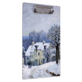 Alfred Sisley - Place Chenil in Marly, Snow Effect クリップボード (右)