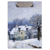 Alfred Sisley - Place Chenil in Marly, Snow Effect クリップボード (正面)