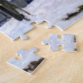 Alfred Sisley - Place Chenil in Marly, Snow Effect ジグソーパズル (側面)