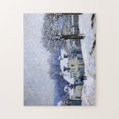 Alfred Sisley - Place Chenil in Marly, Snow Effect ジグソーパズル (縦)