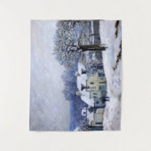 Alfred Sisley - Place Chenil in Marly, Snow Effect タペストリー (正面)