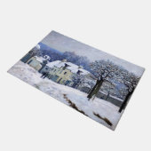 Alfred Sisley - Place Chenil in Marly, Snow Effect ドアマット (アングル)