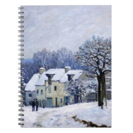 Alfred Sisley - Place Chenil in Marly, Snow Effect ノートブック