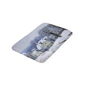 Alfred Sisley - Place Chenil in Marly, Snow Effect バスマット (アングル)